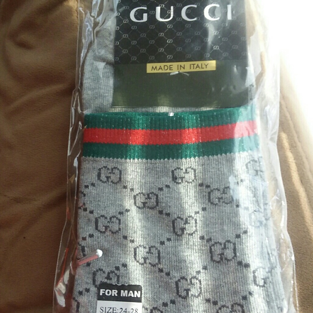 Grey Gucci socks